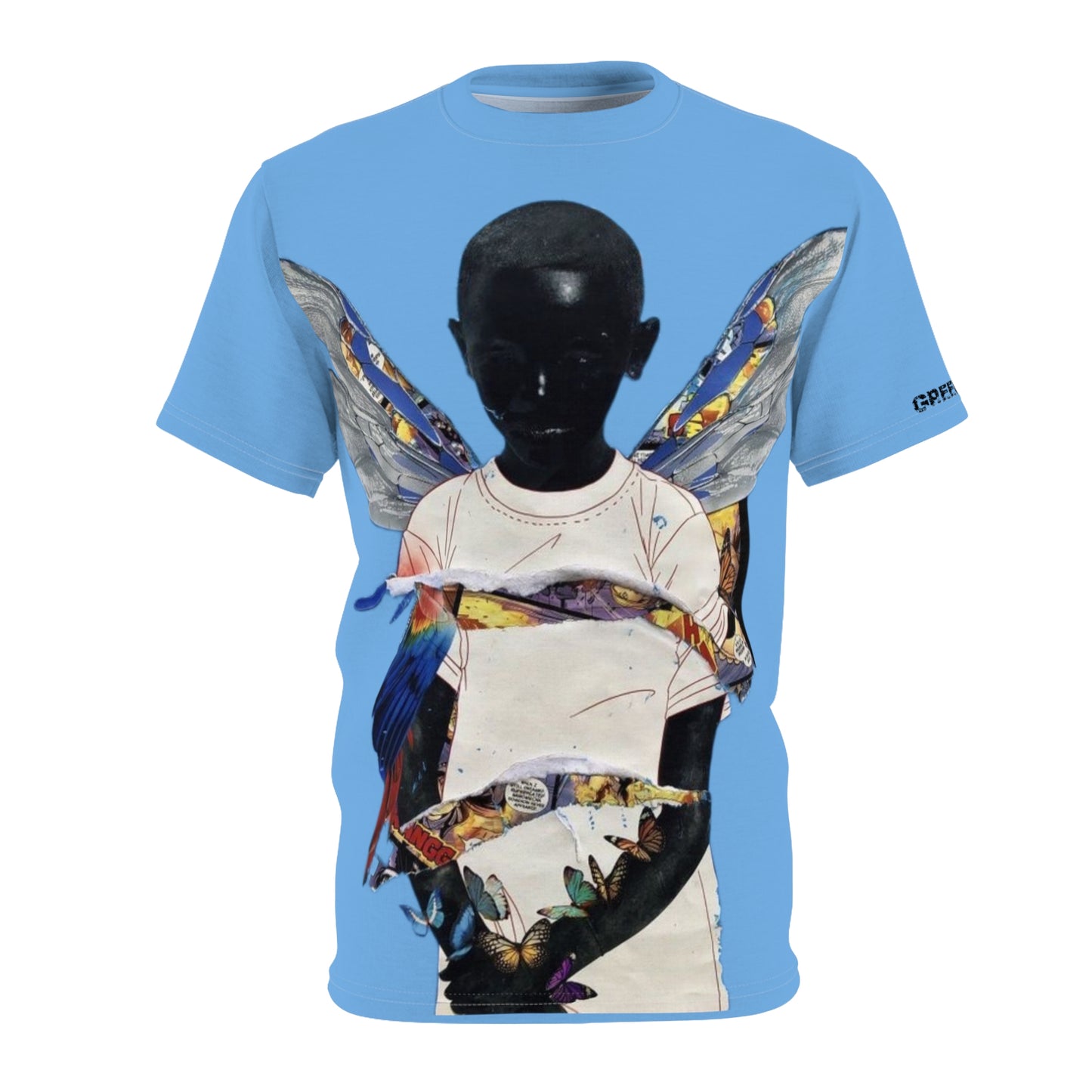 Butterflies Shirt (Light Blue)