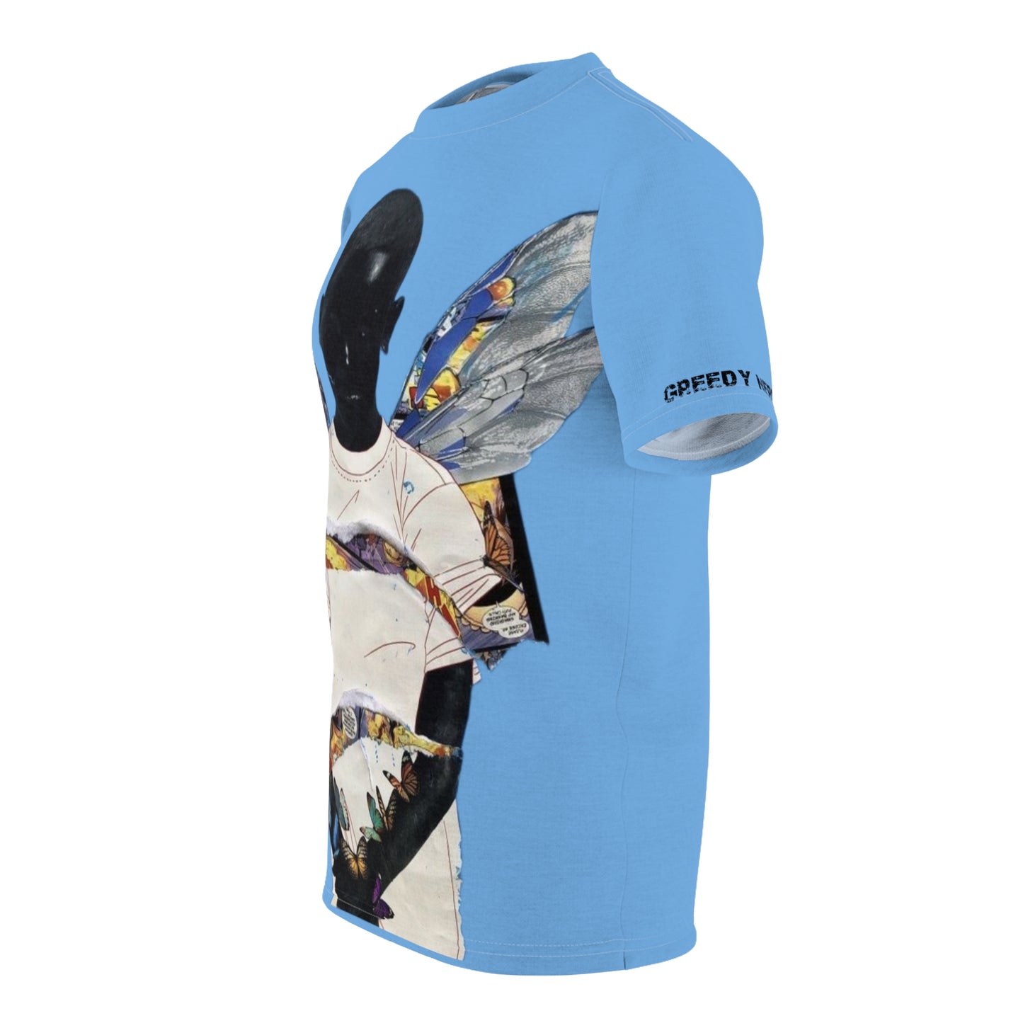 Butterflies Shirt (Light Blue)