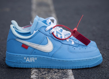 Off-White MCA University Blue X Air Force 1s