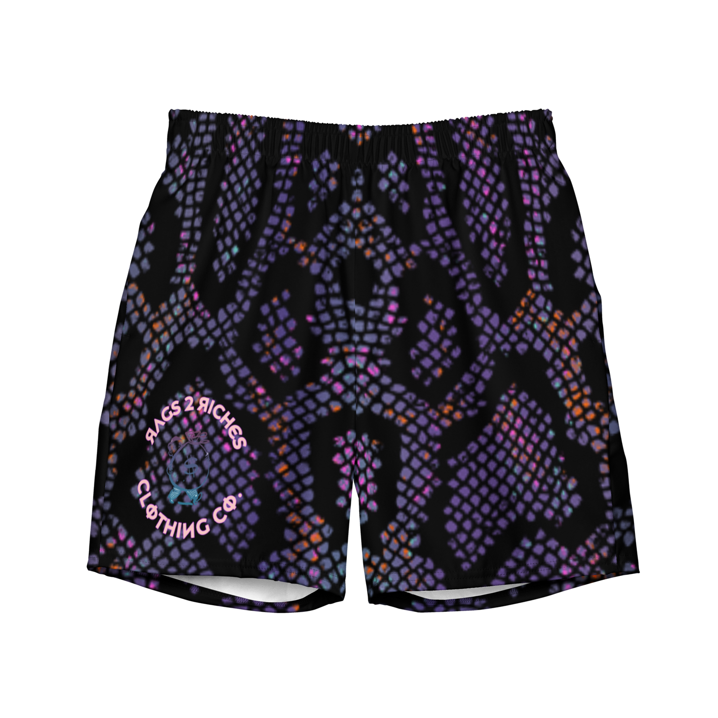 Iridescent Snakeskin Shorts